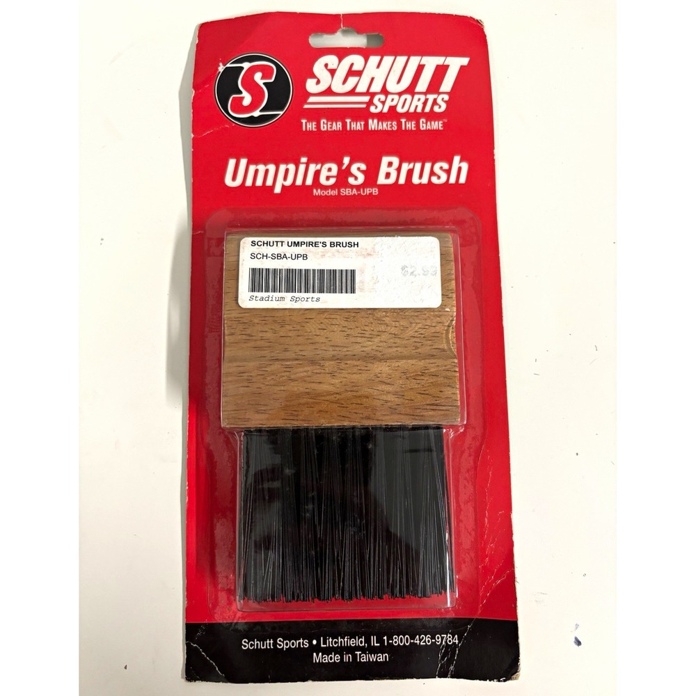 Schutt Sports Umpire Brush SBA-UPB Baseball Wood Plastic Brown Black NEW